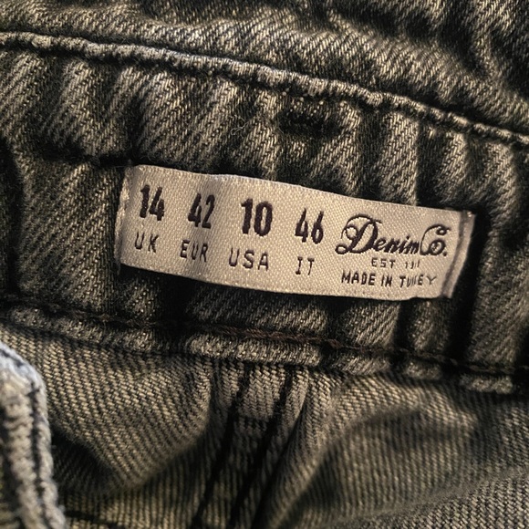 Women’s Black Washed Denim Jeans Size 10 - Picture 6 of 6